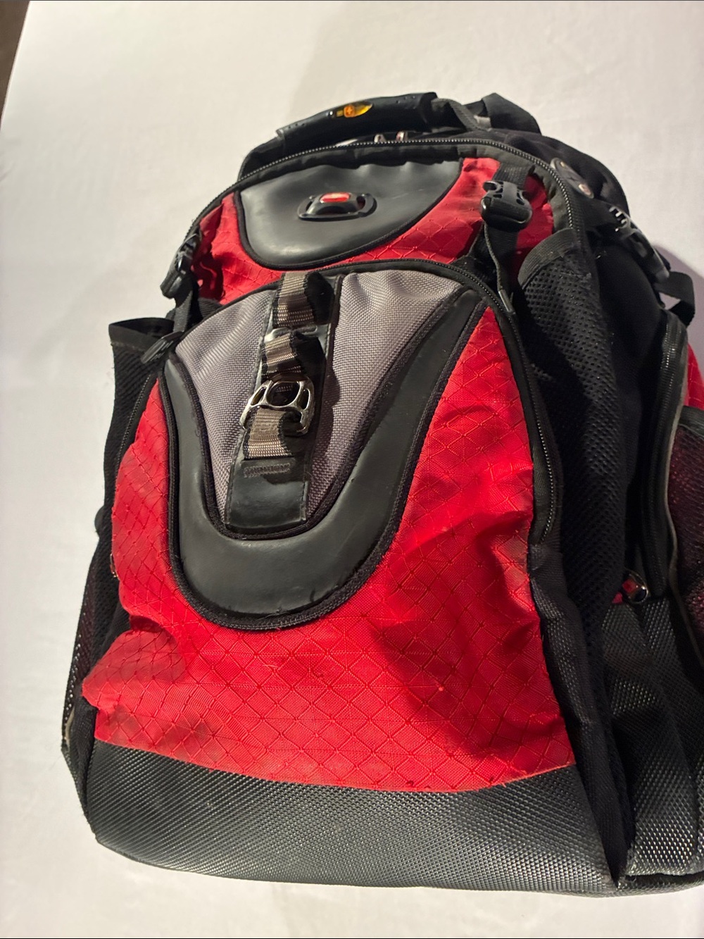 SwissGear Red and Black Multi-Compartment Backpack